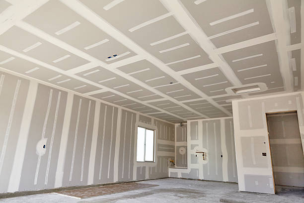 Construction building industry new home construction interior drywall tape and finish details